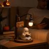 Specter Figurine with Lantern Whimsical Night Light SpookyCute Halloween for Book Lovers,