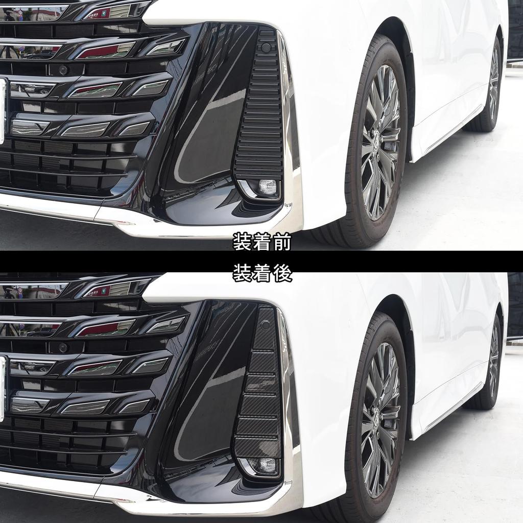 SecondStage Digital Carbon Fiber Fog Lamp Garnish for Toyota Vellfire 40 Series (T788DCB)