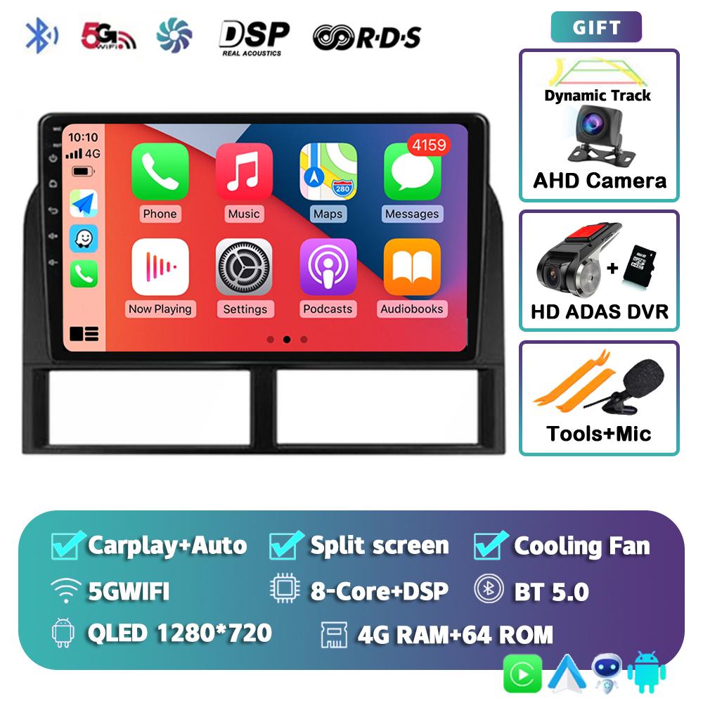 Android 14 Carplay For Jeep Grand Cherokee II WJ 1998-2004 Car Radio Navigation GPS Video Multimedia Player Autoradio Wifi+4G BT