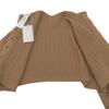 Max Mara Unused Wool Cashmere Cropped Short Cardigan Top for Women, Camel, XS, 2421366021 Tops XS CamelUsed