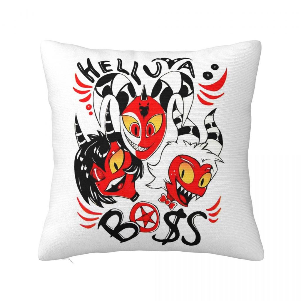 Helluva Boss Cartoon Square Pillowcase Cushion Cover Pillow Case Throw Pillow Cover for Home Bedroom Car