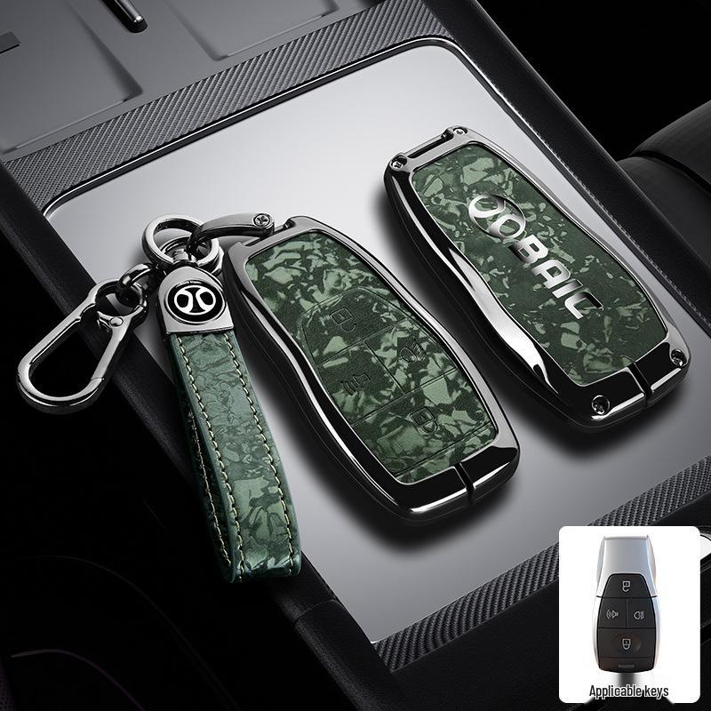 BAIC Car Key Case for BJ20/X7/EU7/EU5 – Premium Metal Protective Hanging Bag for Men