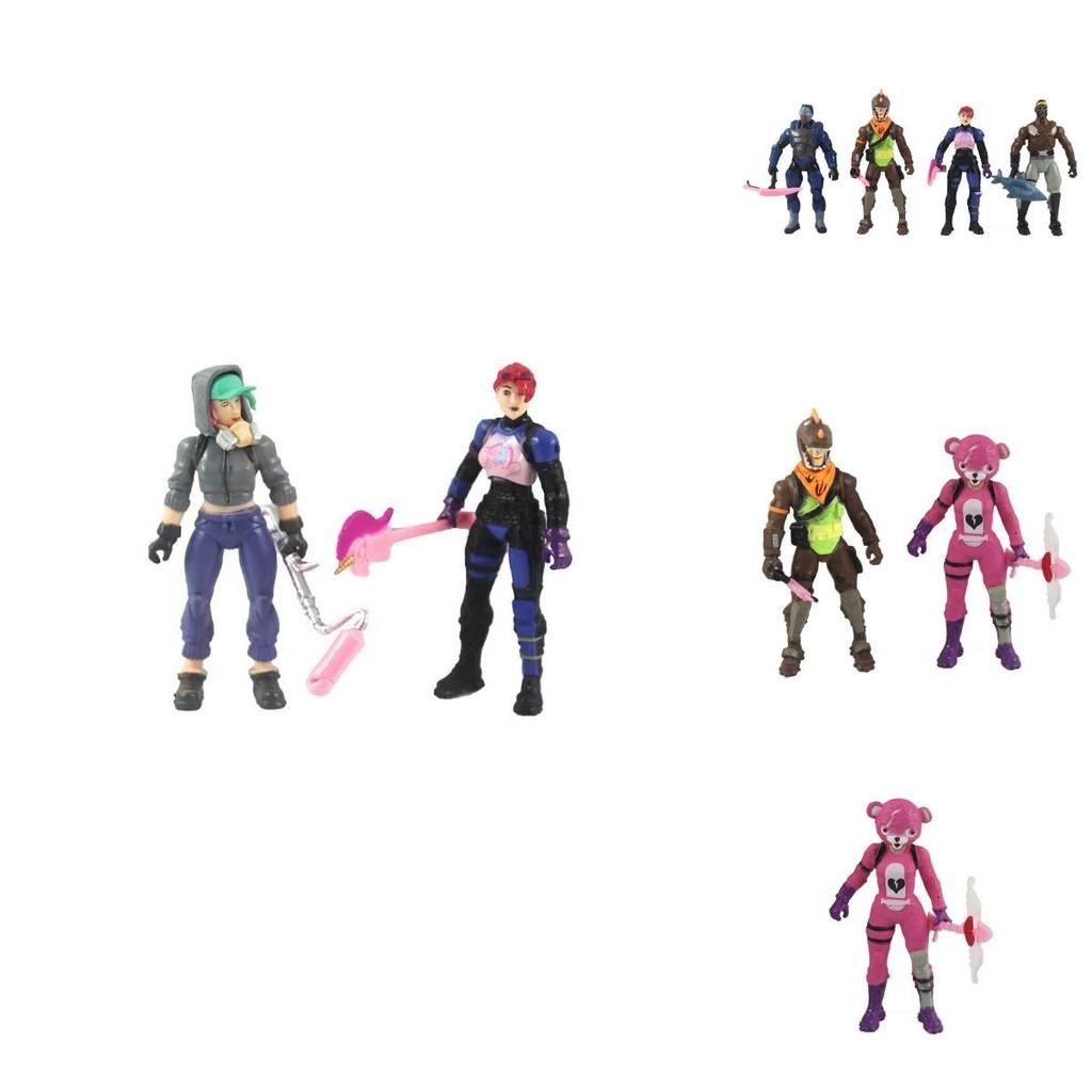 Fortnite 8 Stück Figur Puppe Bewaffnet Kinder Geschenk Kuchen Ornamente für Geburtstag Weihnachten