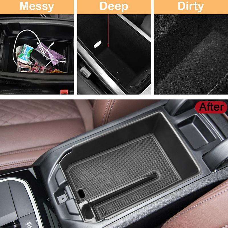 Center Console Organizer for BMW X3 G01 2018- and for BMW X4 G02 - Car Accessories Armrest Storage Box ert Tray