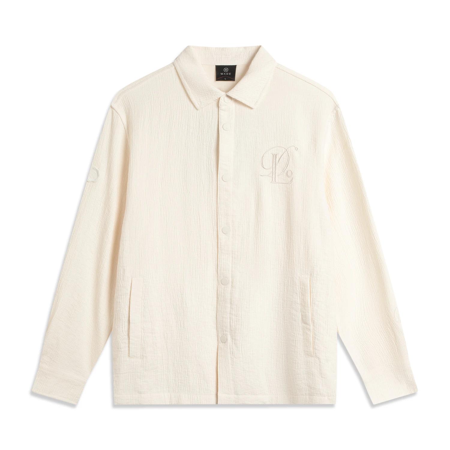 

Li-Ning Рубашка мужская Wade Series с принтом букв на спине, на пуговицах, мягкая, свободного кроя, с длинным рукавом AFDVC25-2 L