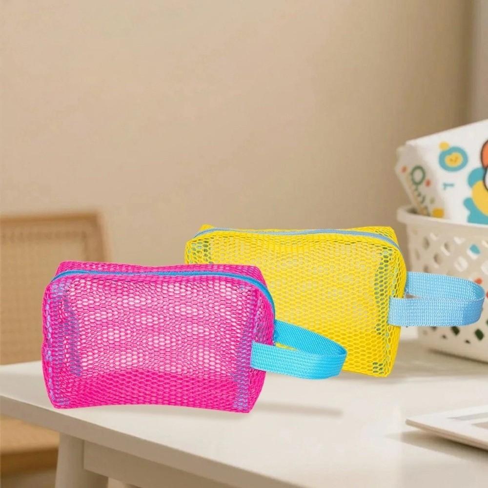 Dopamine Cosmetic Storage Bag Mesh Coin Purse New Clutch Pouch Outdoor
