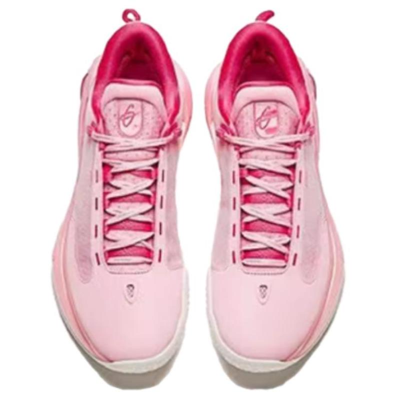 Anta GH4 Cushioning Abrasion Resistant Breathable Low Top Nitrogen Technology Basketball Shoes Men's Pink Sneakers 912411103-2