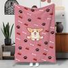 Cute Corgi Cartoon Throw Blanket, Multiple Specs Available (75*100cm/100*150cm/130*150cm/150*200cm/180*220cm), Soft & Cozy, Idea