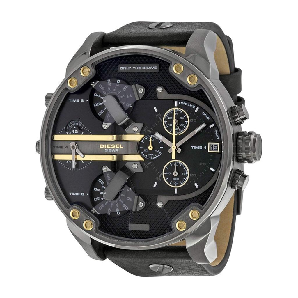 Diesel Daddy DZ7348 Watch with Leather Strap Mr. 2.0