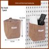Pegboard Wall Organizer with Hooks - No-Drill Storage Rack for Entryway or Study Room.