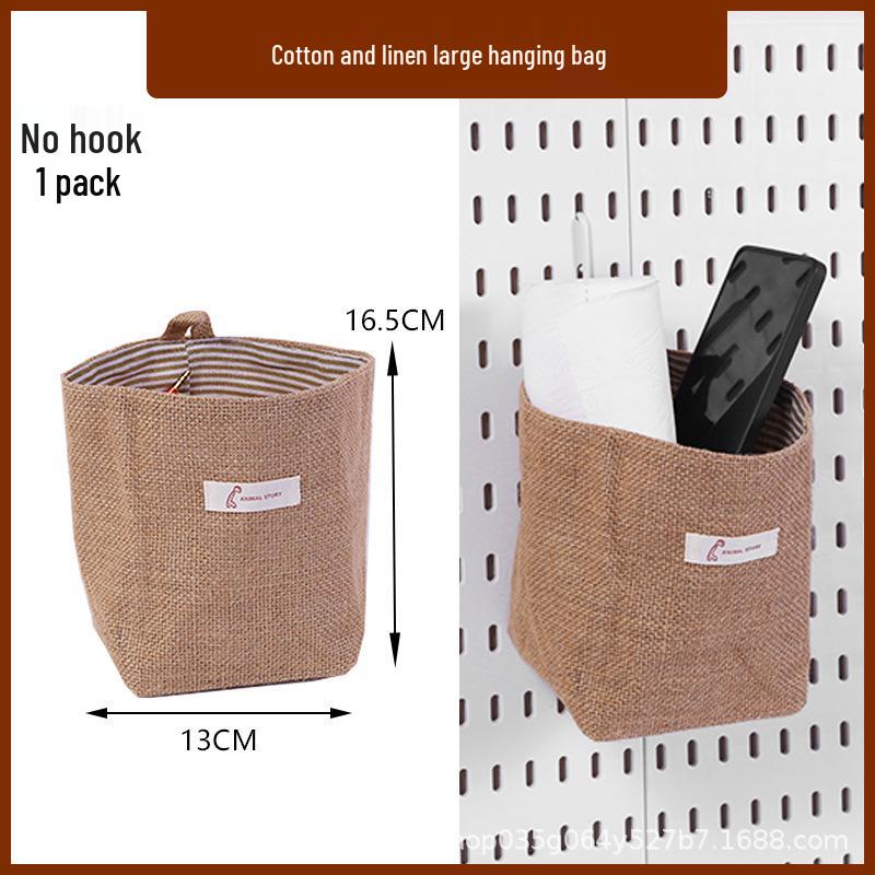 Pegboard Wall Organizer with Hooks - No-Drill Storage Rack for Entryway or Study Room.