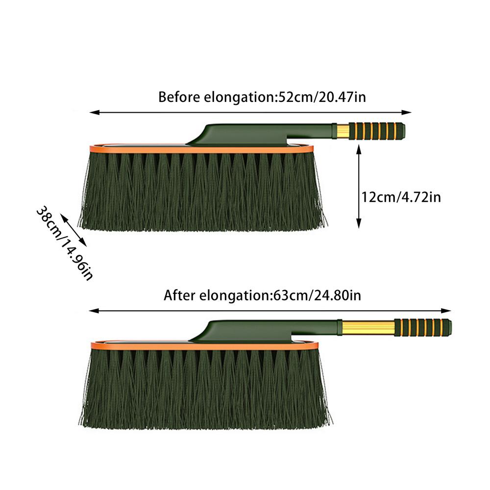 

Car Washing Mop Scalable Handle Dust Remover Wax Brush Microfiber Car Cleaning Kit Soft Hair Cleaning Duster Brushes Wash Tool зелёный