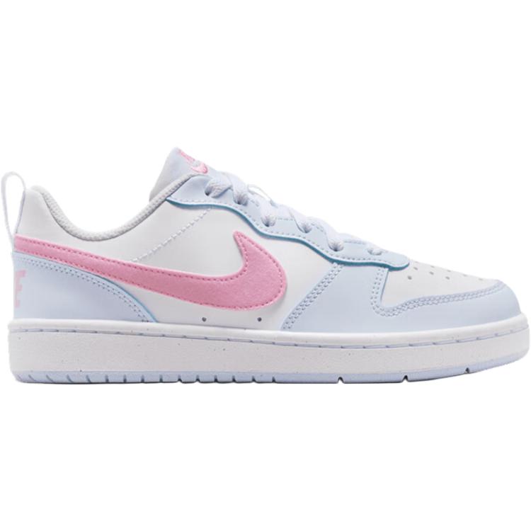 Nike Court Borough Wygodne Dopasowanie Niskie Trampki Dziecięce Unisex Trampki Białe IQ2725101