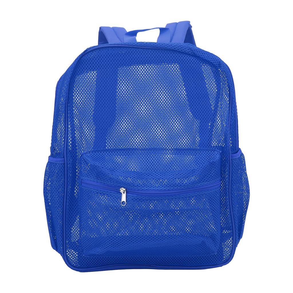 See Through Backpack Mesh Backpack Heavy Duty Lightweight Large Capacity Washable See Through Backpack for Swimming Beach Sports