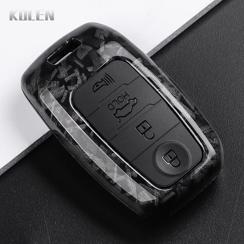Abs Carbon Fiber Style Car Key Case Cover For Kia Sportage Cerato Optima K2 K3 K4 K5 Rio Picanto Soul Sorento Sedona Protector