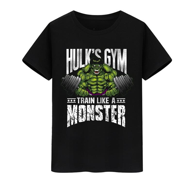Genuine New High Quality Peripheral Avengers Hulk Hulk Printed T-Shirt Men's and Women's Loose Short Sleeves