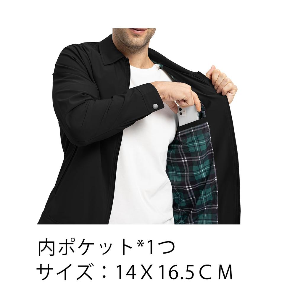 Jumper Outerwear Windproof Jacket Water Repellent Blouson Casual Business Outdoor Jacket Static Care UV Protection Autumn Clothes Spring Winter