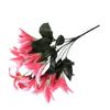 Exquisite 45cm Artificial Lillies 10 Head Flower Bunch Elegant Home Decor
