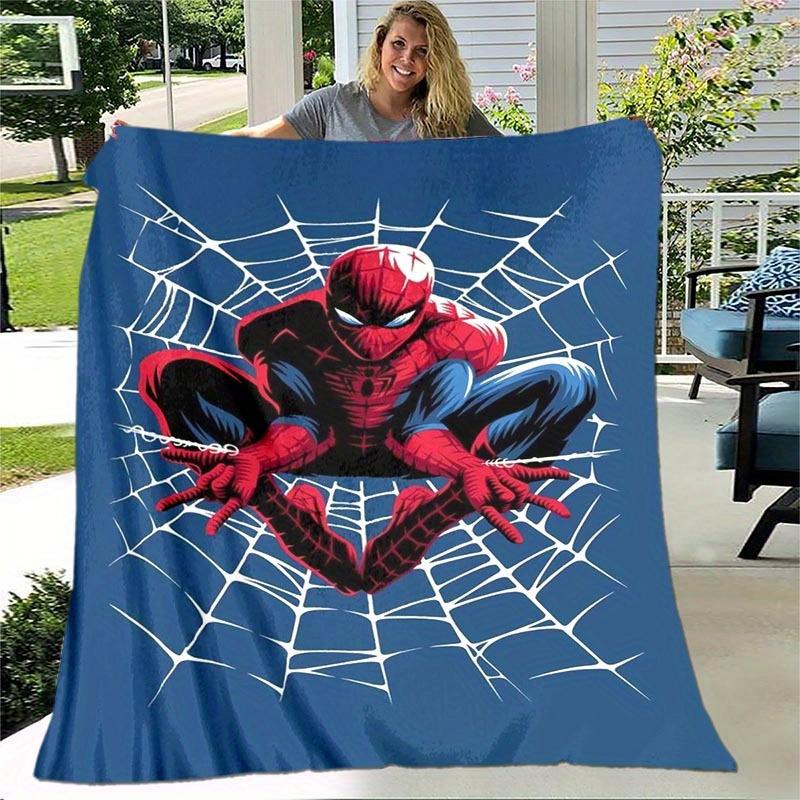 1pc Spider-Man Printing Blanket - Soft, All-Season Throw for Living Room, Bedroom,Personalized Gift with Adorable Cartoon Design