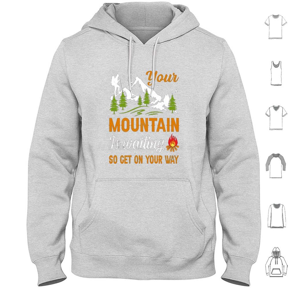 Adventure Life Hoodie Cotton Long Sleeve Emblem Text Logo Monochrome Black Monochrome Photography Travel Recreation