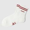 Striped Cushioned Mid Socks Ivory UR123CSC32