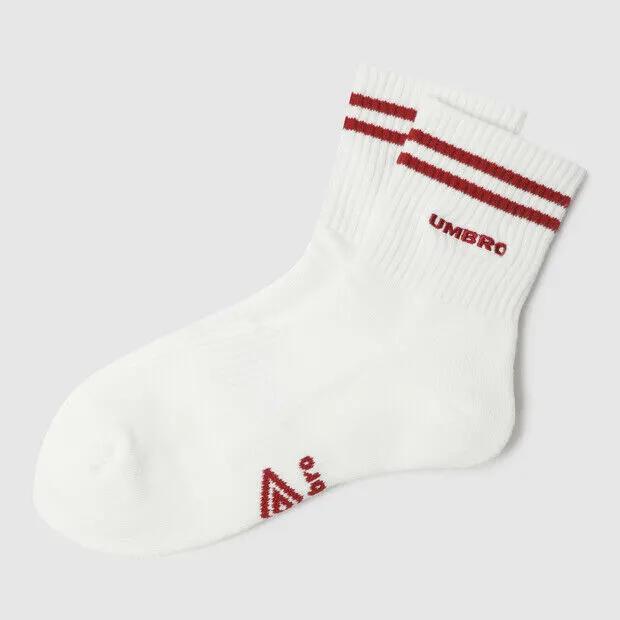 Striped Cushioned Mid Socks Ivory UR123CSC32