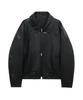 Standarderror 87-Stan062 Layer Line Leather Blouson Jacket Black