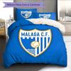 Málaga C.F. Poster Set Biancheria da Letto Trapunta Copripiumino Federa Decorazione per la Casa Regalo di Compleanno (1 * copripiumino + 2 * federa, senza nucleo)