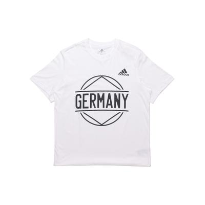 adidas Allemagne Imprimé T-shirt de Sport de Football Homme Hauts Blanc FT6052