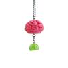 Exquisite Simulation Brain Keychain Halloween Pendant for Bags and Car Keys Stylish Handbag Ornament Gothic Holiday Gift