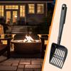 Metal Fireplace Ash Hollow Out Wood Stove Ash Sifter Charcoal Shovel Fireplace Tools Iron Coal Shovel for Wood Stove
