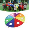 Colorful Rainbow Umbrella with Holes Hitting the Ground Mouse Mats Children's Gatherings Outdoor Sports Sensory Integration