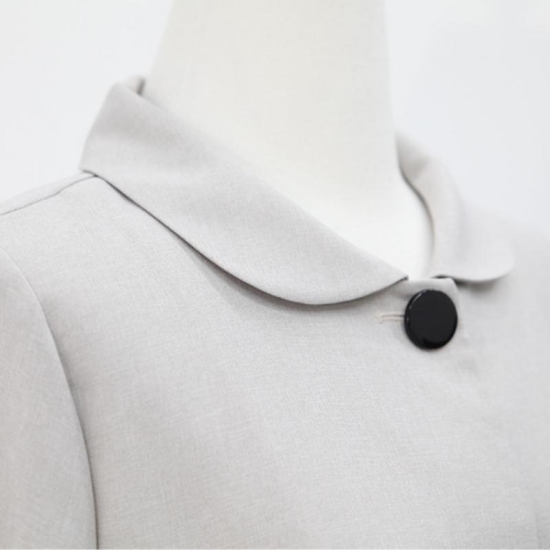 Shiz Madam Women J31820 Round Collar Flare Jacket