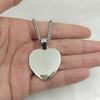 PP15 Brass Cubic Zircon Heart Photo Pendants Necklace Hip Hop Necklace BlingJewelry