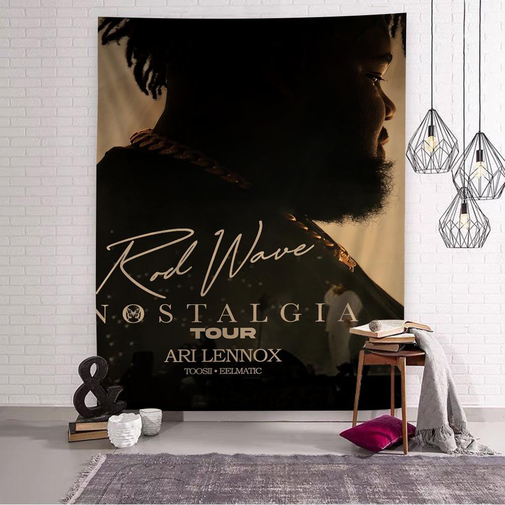 

Rod Wave Singer Anime Chart Tapestry Home Decoration hippie bohemian decoration divination Wall Hanging Home Decor 74x94cm(29x37in)