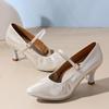 High Heels Adult Women's Modern Social Dance Shoes Professional Indoor Soft Soled Waltz Latin Ballroom Standard Dancing Shoes