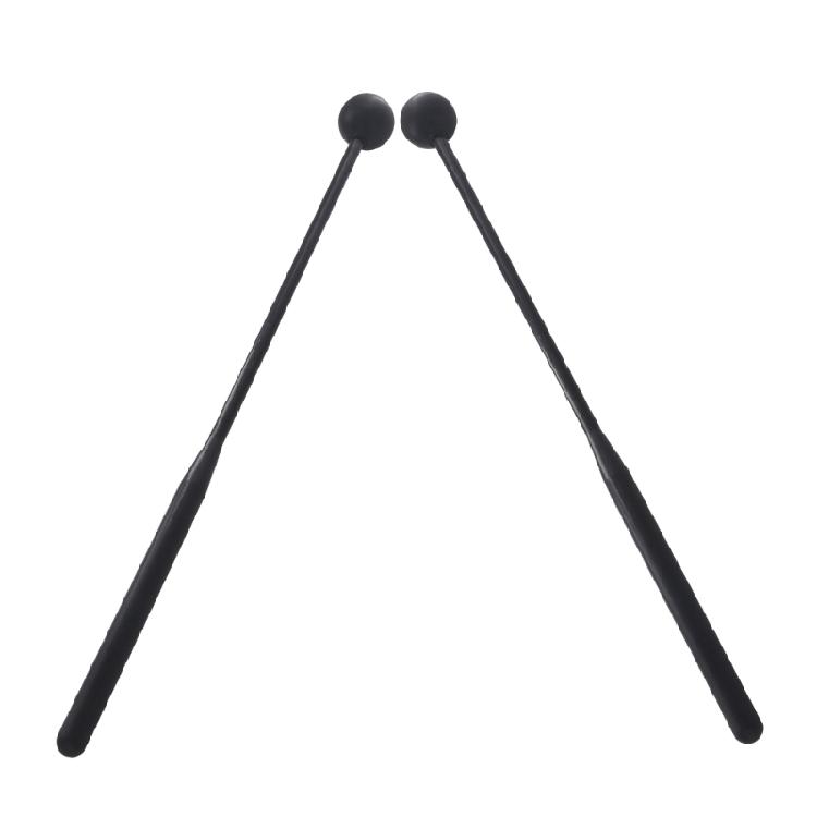 1 Pair Marimba Mallets Rubber Ball Mallet Smooth Plastic Handle Percussion Sets
