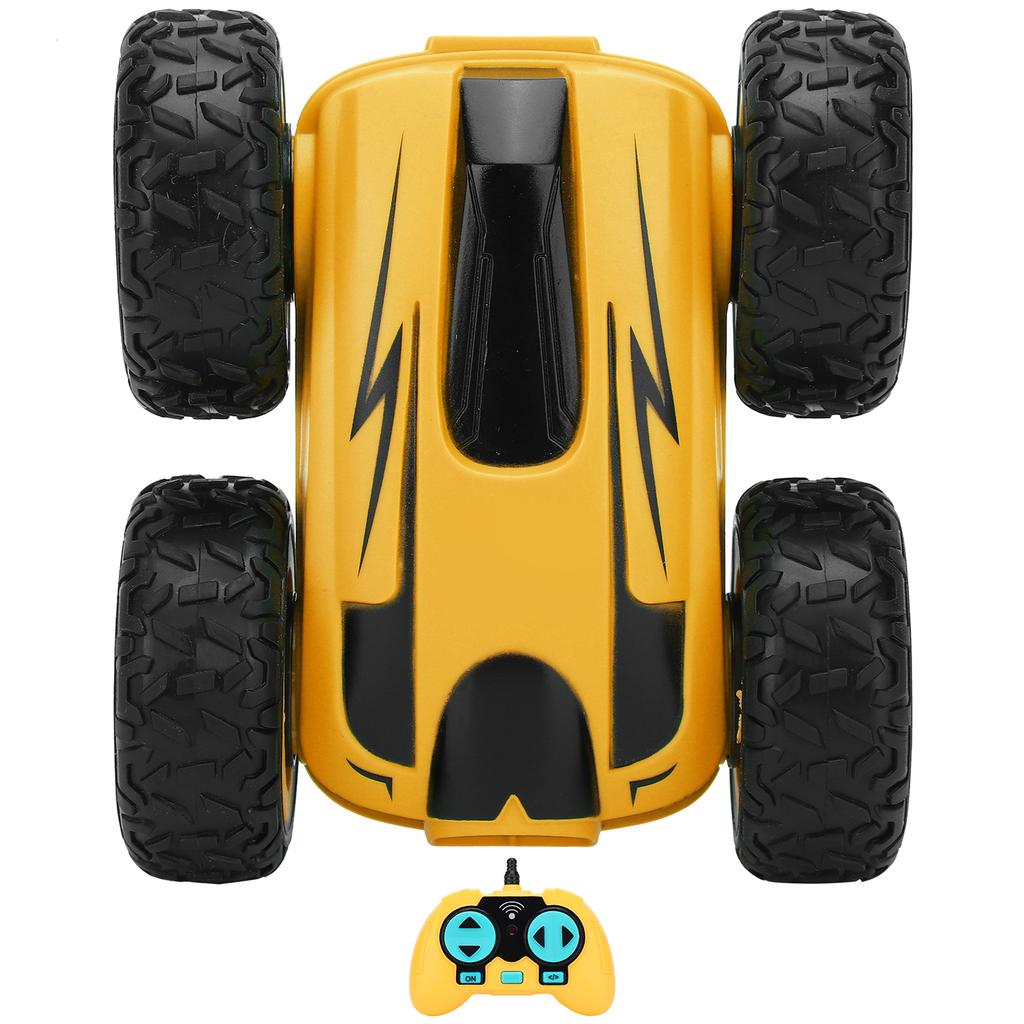 Stunt 2.4G High Speed TwoSided 360 Degree Rotate Wireless RC Car Fourwheel Drive(yellow )