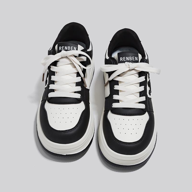 Little white shoes women's spring low-top shoes muffin shoes thick-soled heightening board shoes student casual shoes