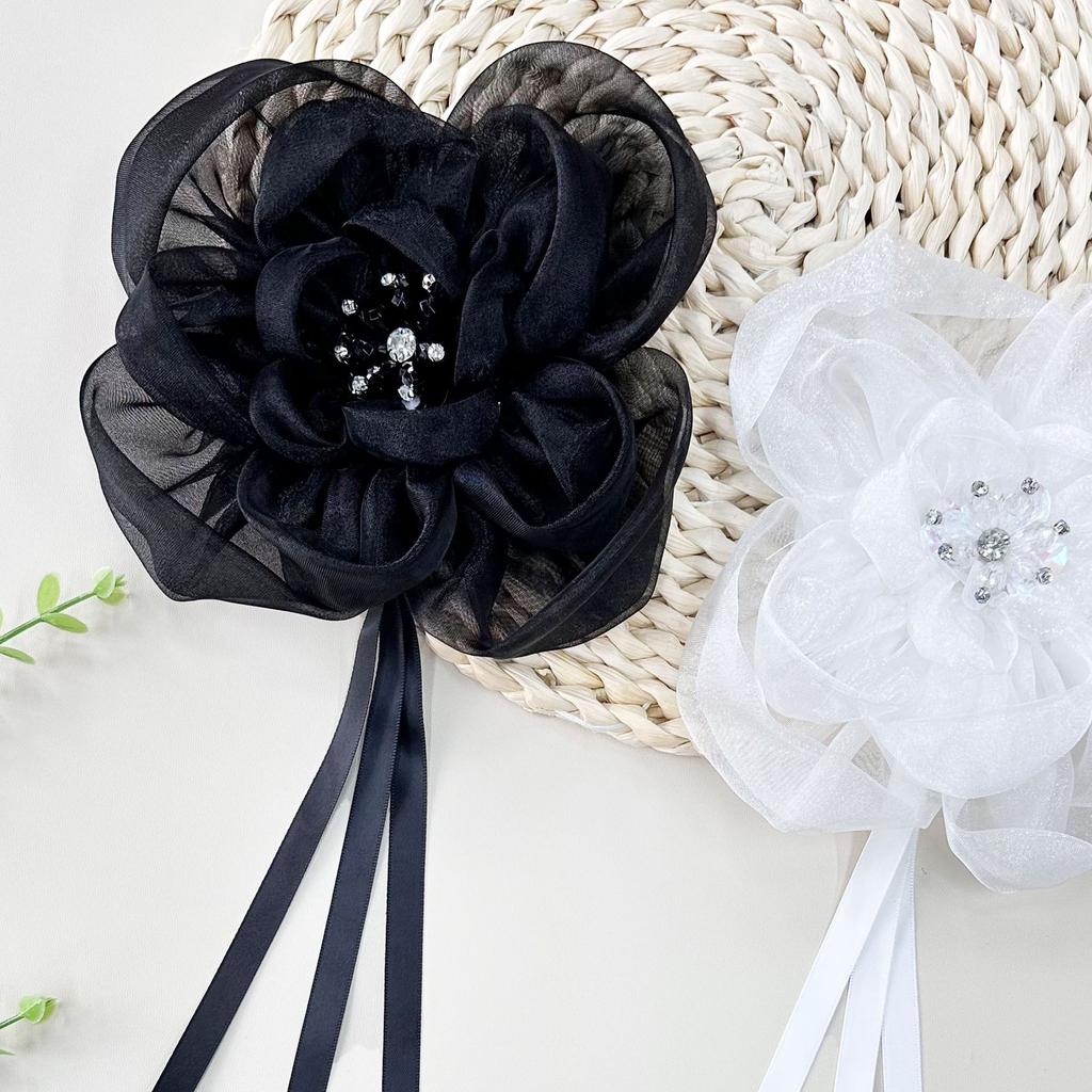 Small Fresh Organza Three-Dimensional Flower Hair Accessories Suit Dress Shoes And Hats Luggage Jacket Decorative Accessories