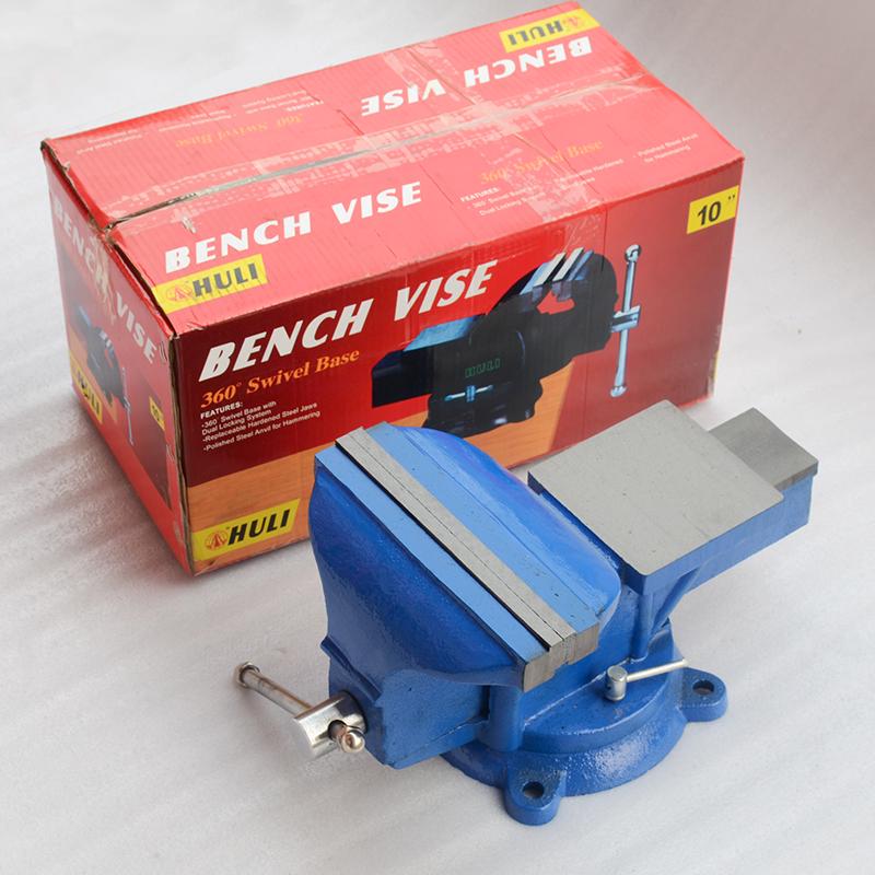 Adjustable Heavy-Duty Bench Vise with Anvil, Lightweight, 3-12 Inch, 360° Rotation