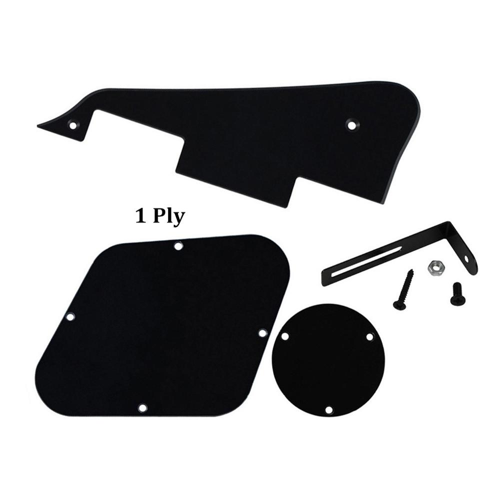 FLEOR Set LP Gitarren-Schlagbrett Kratzschutz & Regler-/Schalter-Hohlraumabdeckung & Halterung für LP Gitarrenteile