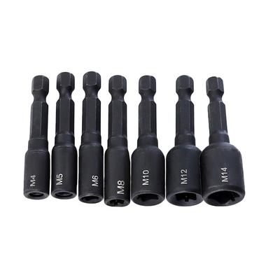 1/4 Inch Hex Shank Screw Tap Socket Adapter 45# Steel M4-M14 Machine
