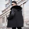 New Rabbit Fur Liner Pie Jacket Men's Thickened Detachable Fox Fur Collar Fashion Fur Jacket
