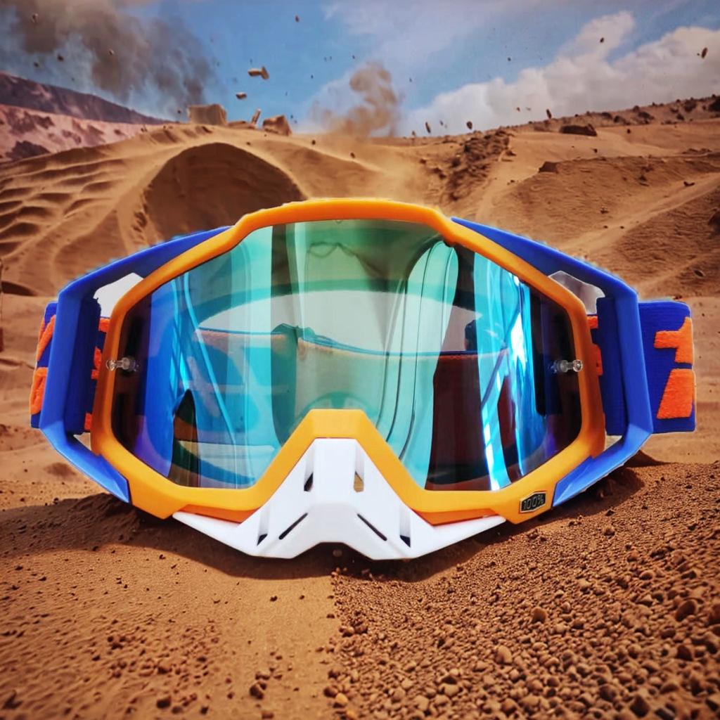 Off-Road Goggles Motorcycle Harley Rider Helmet Mountain Off-Road Windproof Dust-proof UV-proof Splash-proof Eye Protection