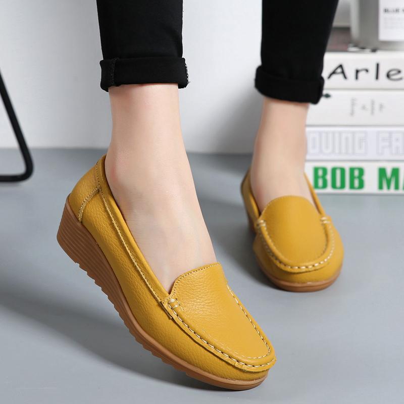 35-41 Moteriški laisvalaikio batai Mikropluošto plokščiadugniai moteriški batai slaugytojoms