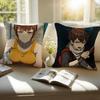 Korea Cartoon T-Tower Of God Cushion Cover Pillowcase Short Plush Invisible Zipper Room Sofa Cushion Cover
