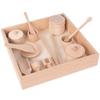 Montessori Early Education Sensory Box Children's Wooden Baby Play Home Afternoon Tea Suit Educational Toys