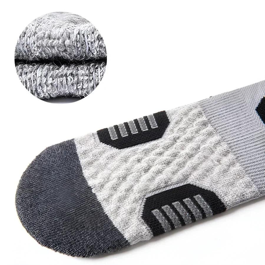 3 Paar Sport Laufsocken Athletisch Atmungsaktives Netz Dick Kompression Basketballsocken Schweißabsorbierend Professionelle Radsocken