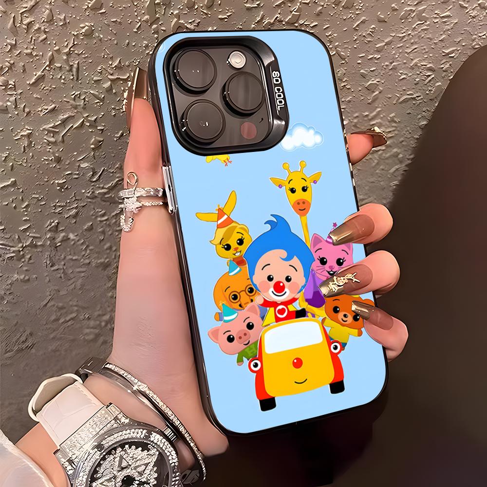 

P-Plim P-Plim Phone Case For IPhone17 Air 16 15 14 Plus 13 12 11 Pro XS Max Silver Black Bumper Case iPhone 14 Plus